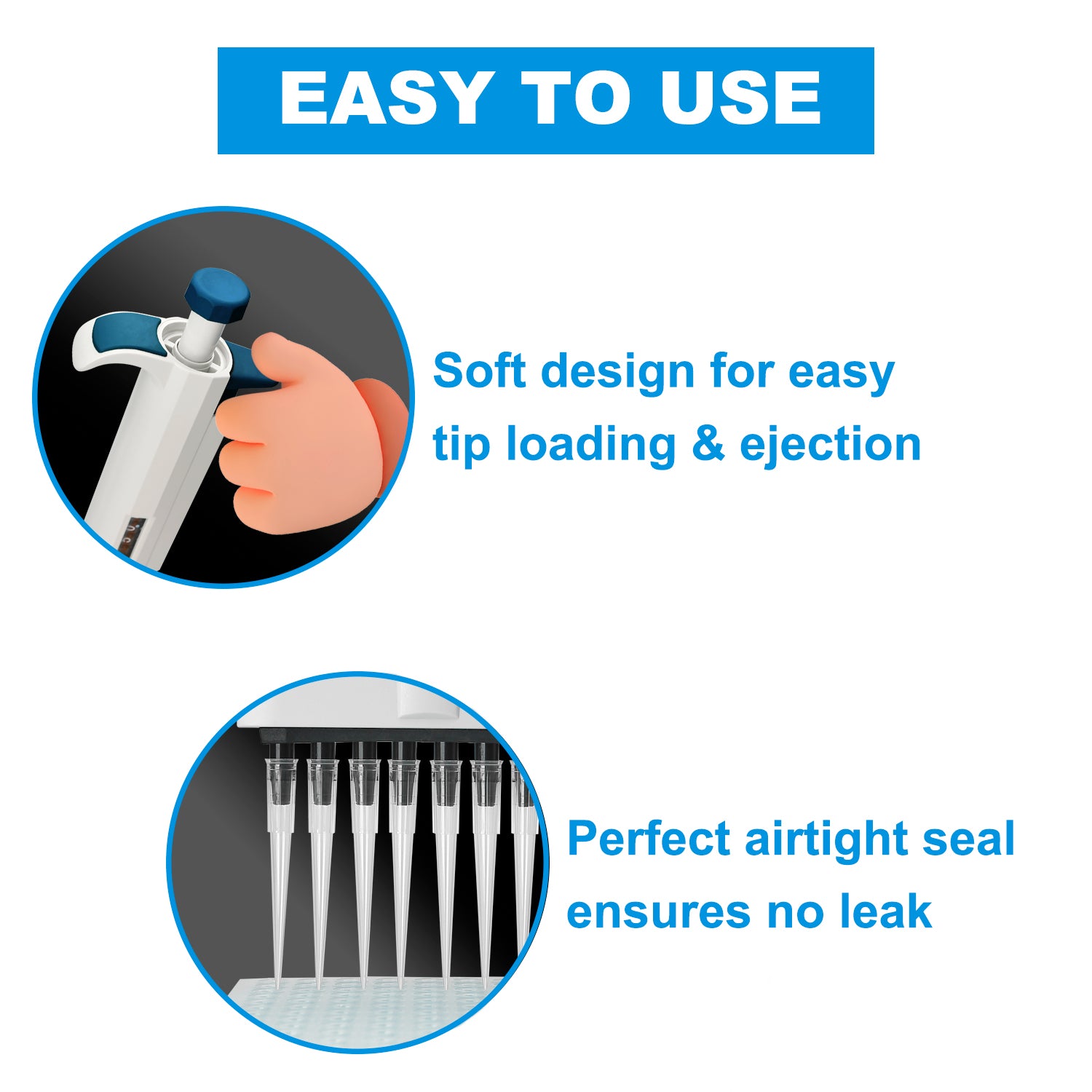 ONiLAB Pipette Tips ,5 volumes 10ul,200ul,1000ul,5000ul,10ml , Polypropylene (PP) Non-pyrogenic, DNAse/RNAse Free,Autoclavable Transparent Lab Universal Plastic Widely Compatible Liquid Pipettor Tips