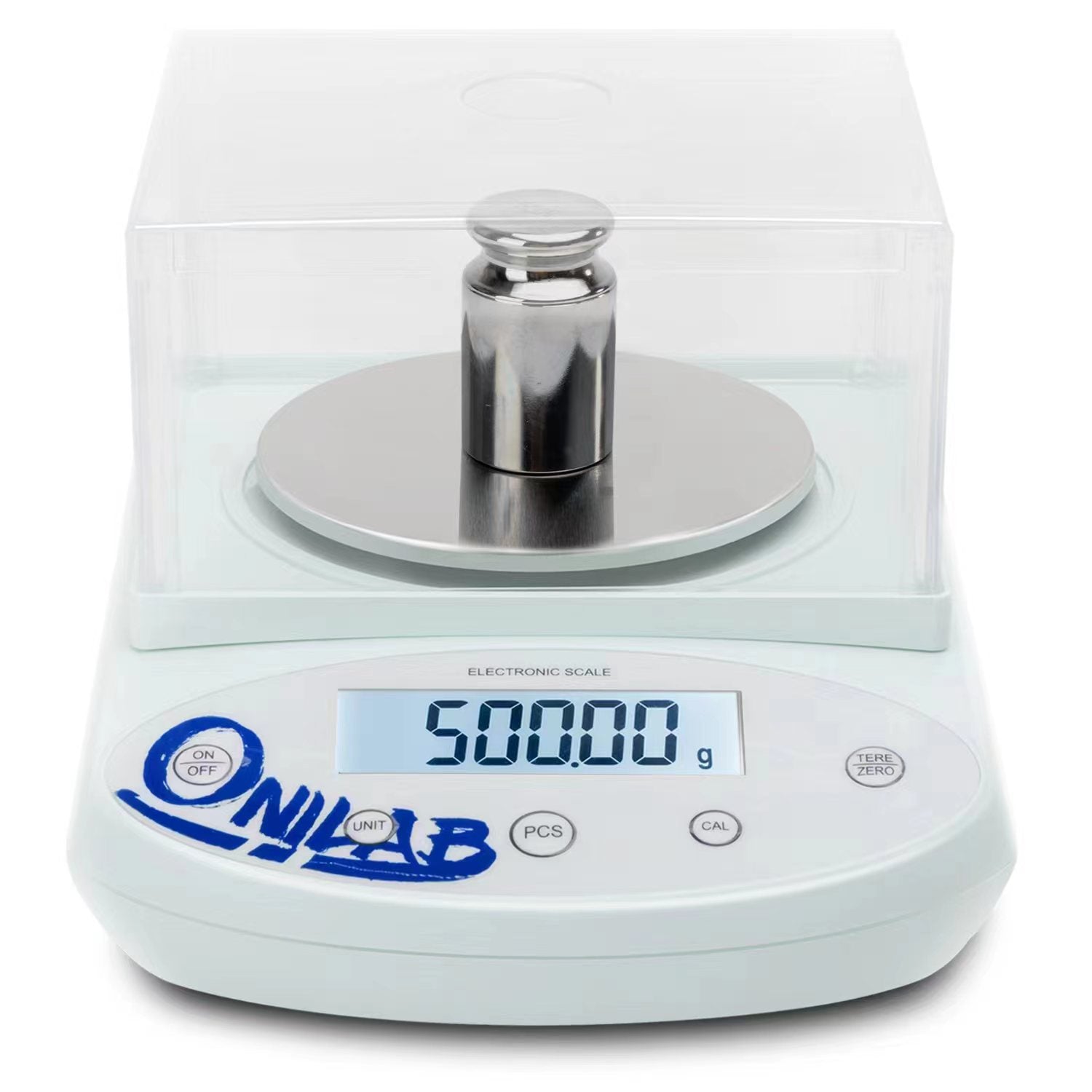 ONiLAB Lab Analytical Balance 1000 x 0.01g(2.2x0.00002 lb) 0.01g High Precision Electronic Scale LCD Display Scientific Scale with Calibration&Piece Count, Unit Convert,Labs,Kitchen,Jewelry