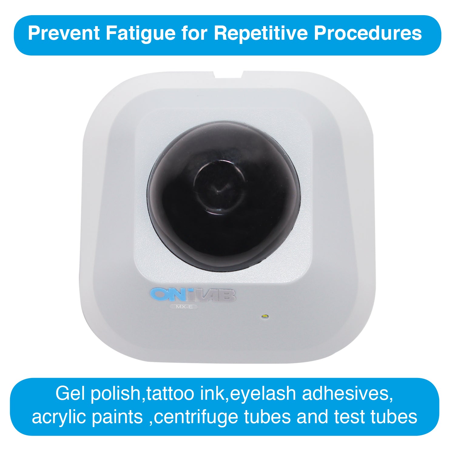 ONiLAB Mini Vortex Mixer with Touch Function, Lab mixing, Nail Polish ,Tattoo Ink ,Eyelash Adhesives and Acrylic Paints mixing , Lab Vortexer with Sturdy Aluminum Casting Base,with 120pcs 7/32in Mixing Balls