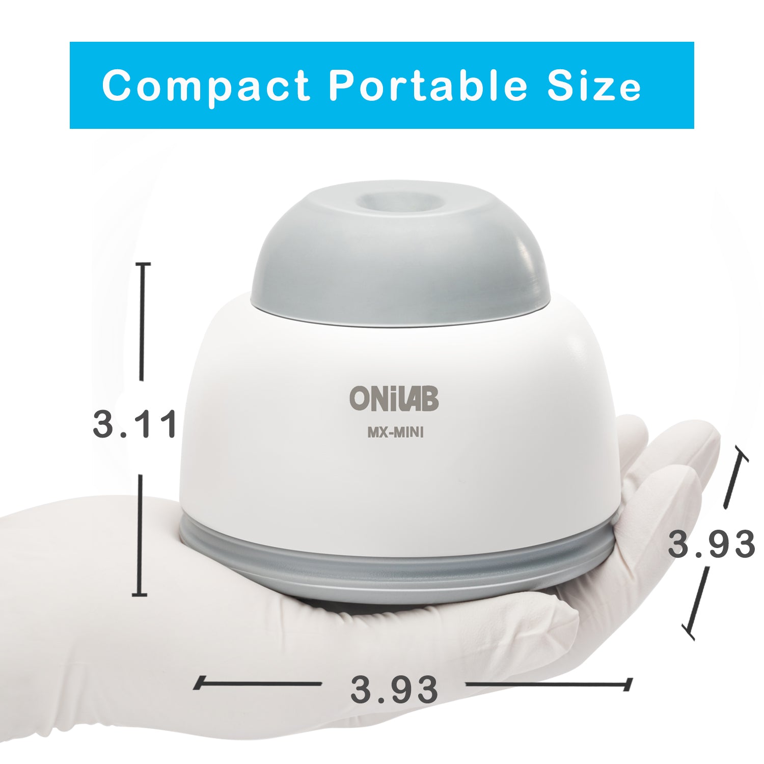 ONiLAB Mini Vortex Mixer with Touch Function, Lab Mixing, Nail Polish,Eyelash Adhesives and Acrylic Paints Mixing, Lab Vortexer for Centrifuge Tubes and Test Tubes