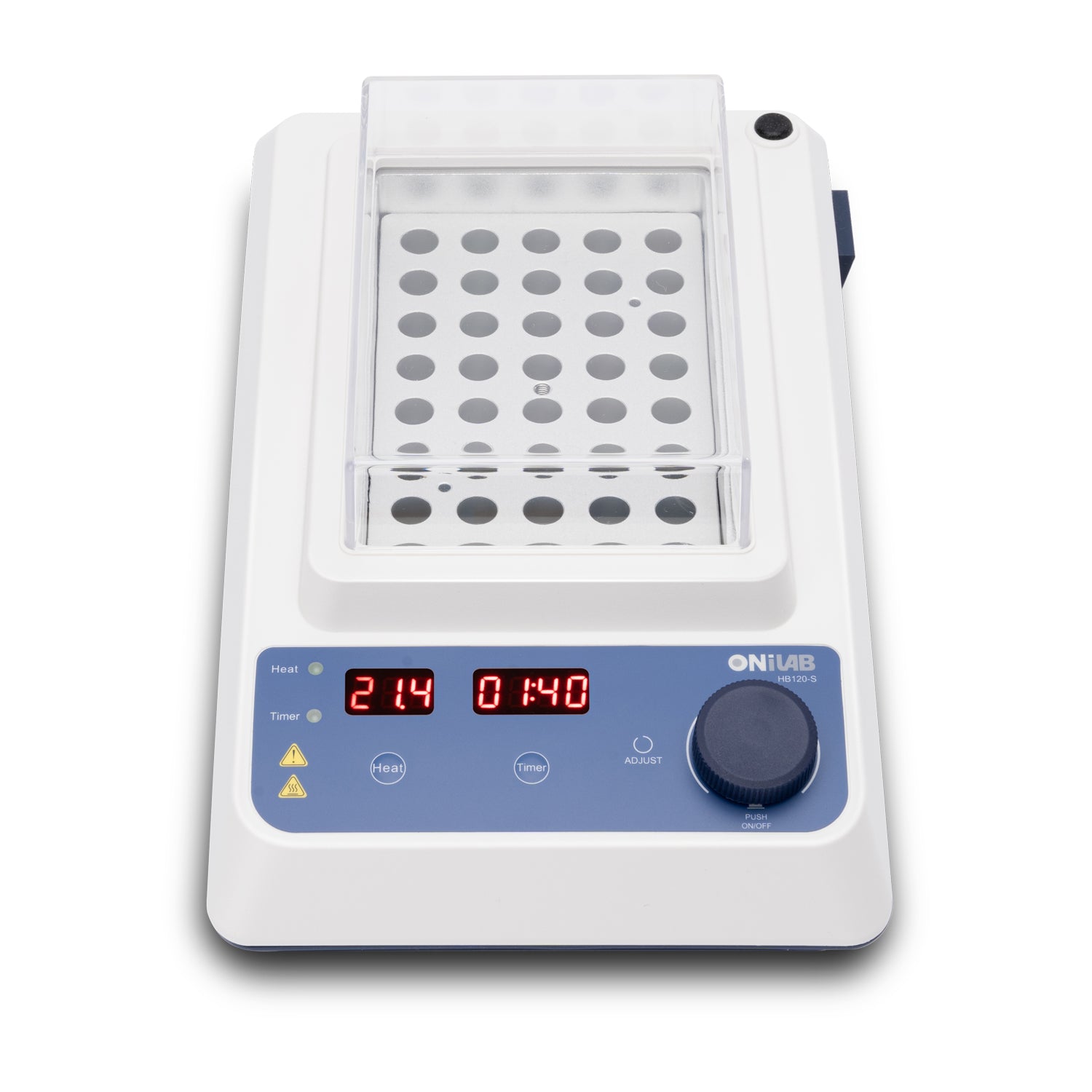 ONiLAB Scientific Dry Bath Incubator with 40 x1.5ml Aluminium Heating Block, LED Display, Timer Control, Temperature 15°C to 120°C, ± 0.5°C Accuracy,Various Blocks for Selecting(Order seperately)