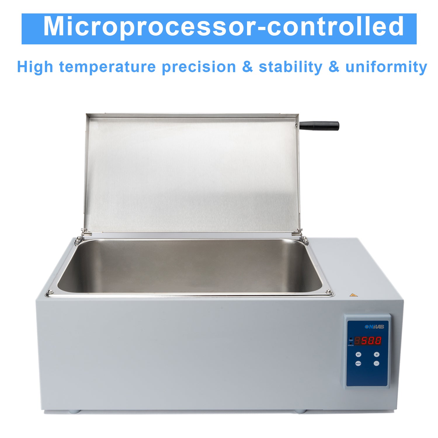 ONiLAB Scientific Digital Lab Water Bath Thermostatic Water Bath Heater 20L,1000W, RT-80°C(RT-176°F),110V