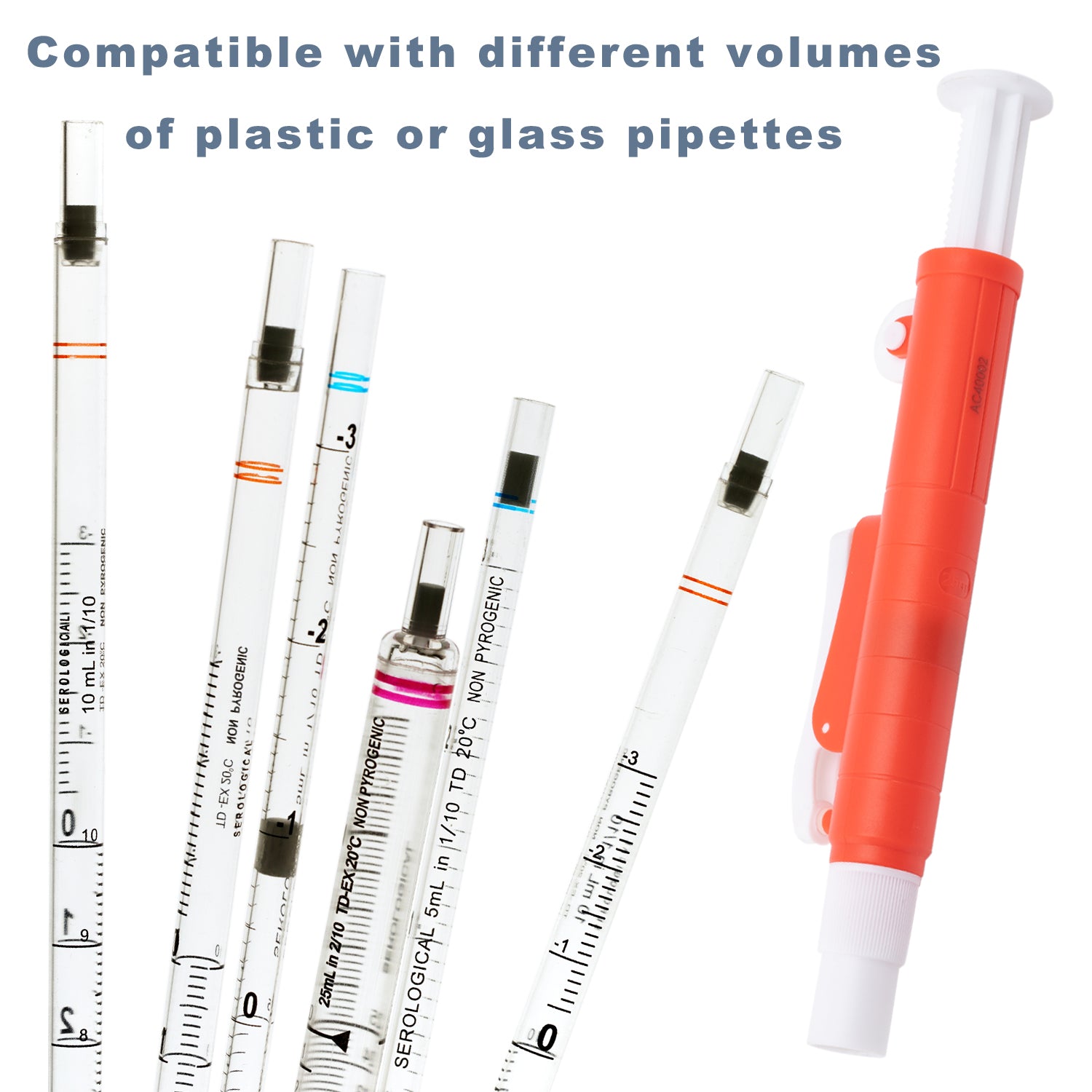 ONiLAB Pipette Pumps,Scientific Pipette Pump 2/10/25ml, for Disposable Plastic and Glass Pipettes