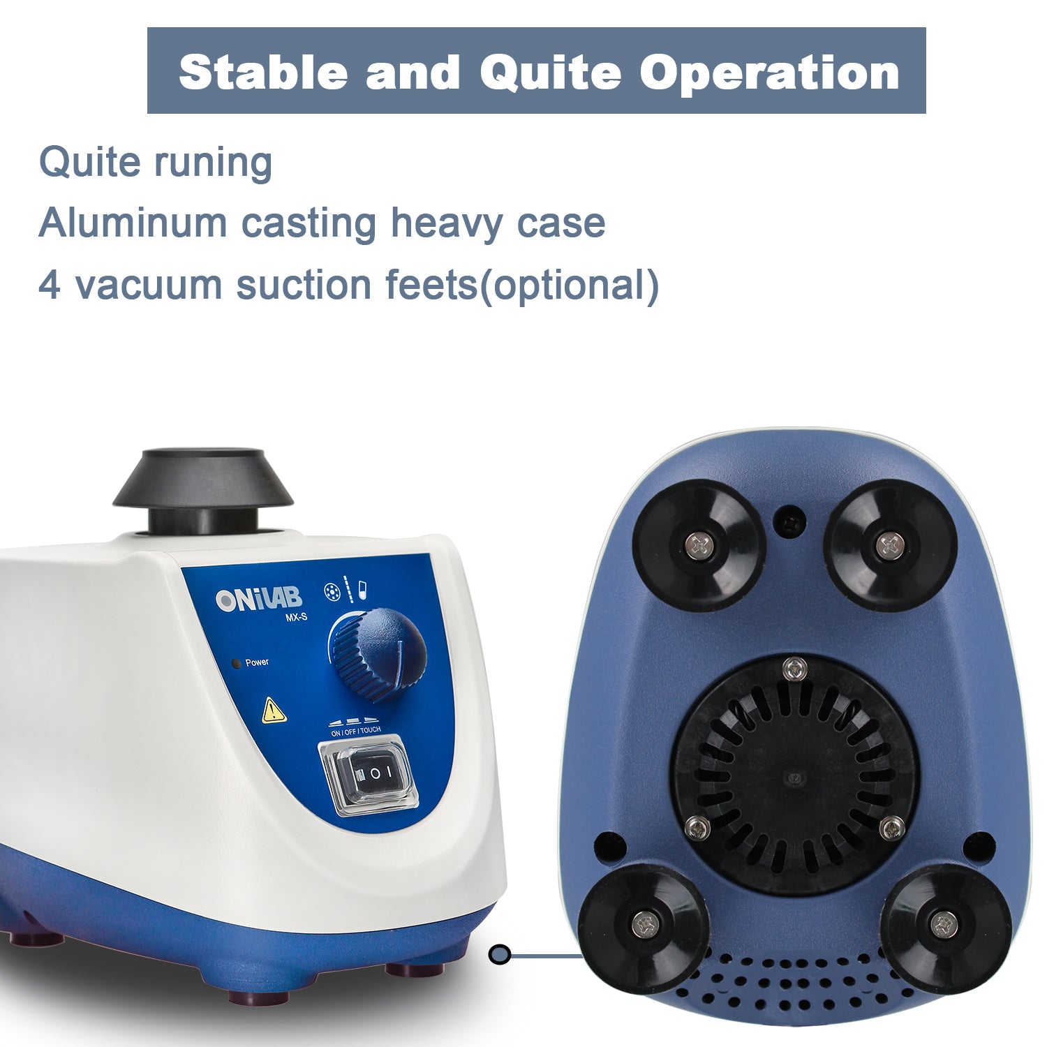 ONiLAB Lab Vortex Mixer with Touch Start and Continuous Modes, Various Speed( 0-3000rpm)/Fixed Speed( 3000rpm)