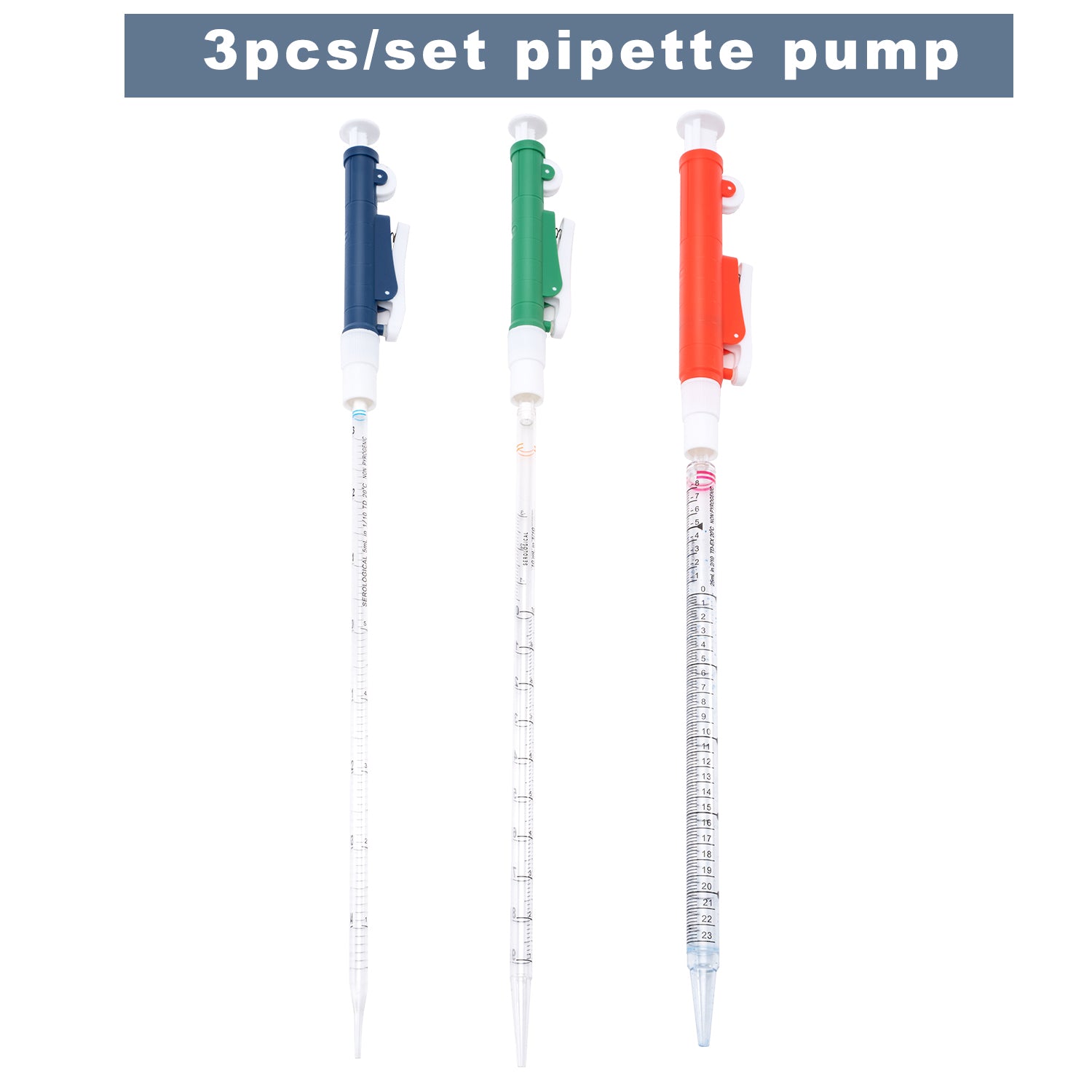 ONiLAB Pipette Pumps,Scientific Pipette Pump 2/10/25ml, for Disposable Plastic and Glass Pipettes