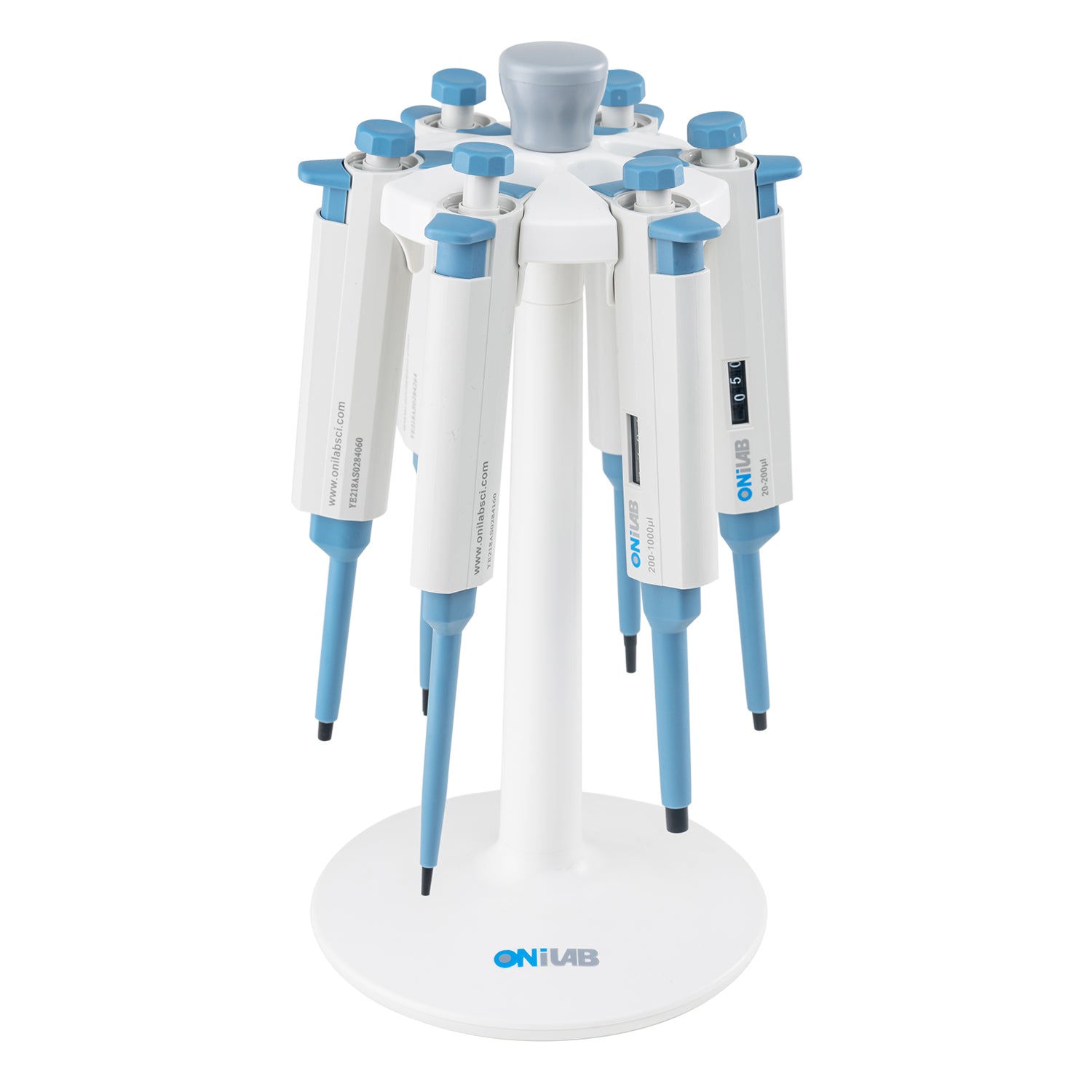 ONiLAB’S Lab Linear & Round Micropipette Rack , Linear Pipettor Holder Fits All the Pipette, Round Pipettor Holder only Fit ONiLAB and DLAB brand Pipettor