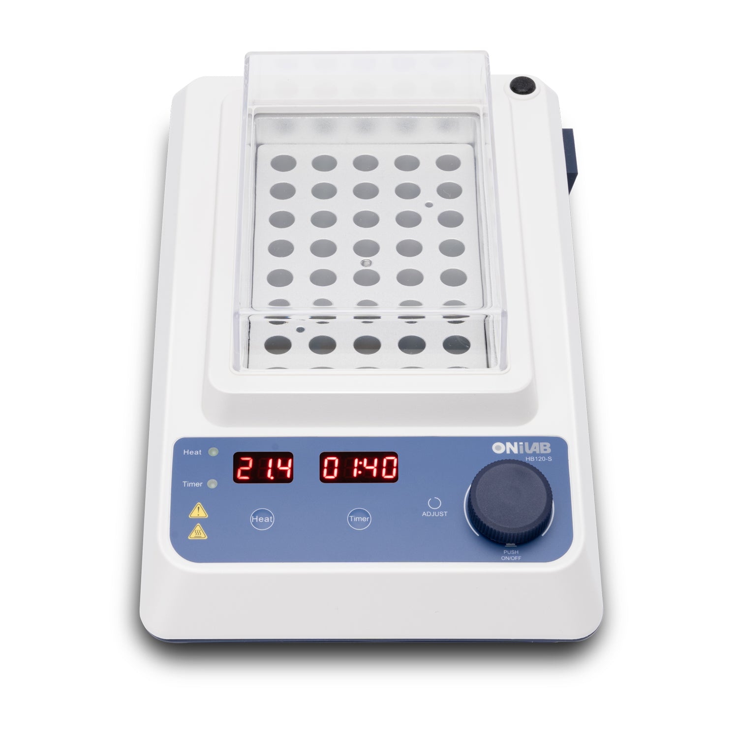 ONiLAB Scientific Dry Bath Incubator with 40 x1.5ml Aluminium Heating Block, LED Display, Timer Control, Temperature 15°C to 120°C， ± 0.5°C Accuracy,Various Blocks for Selecting(Order seperately)