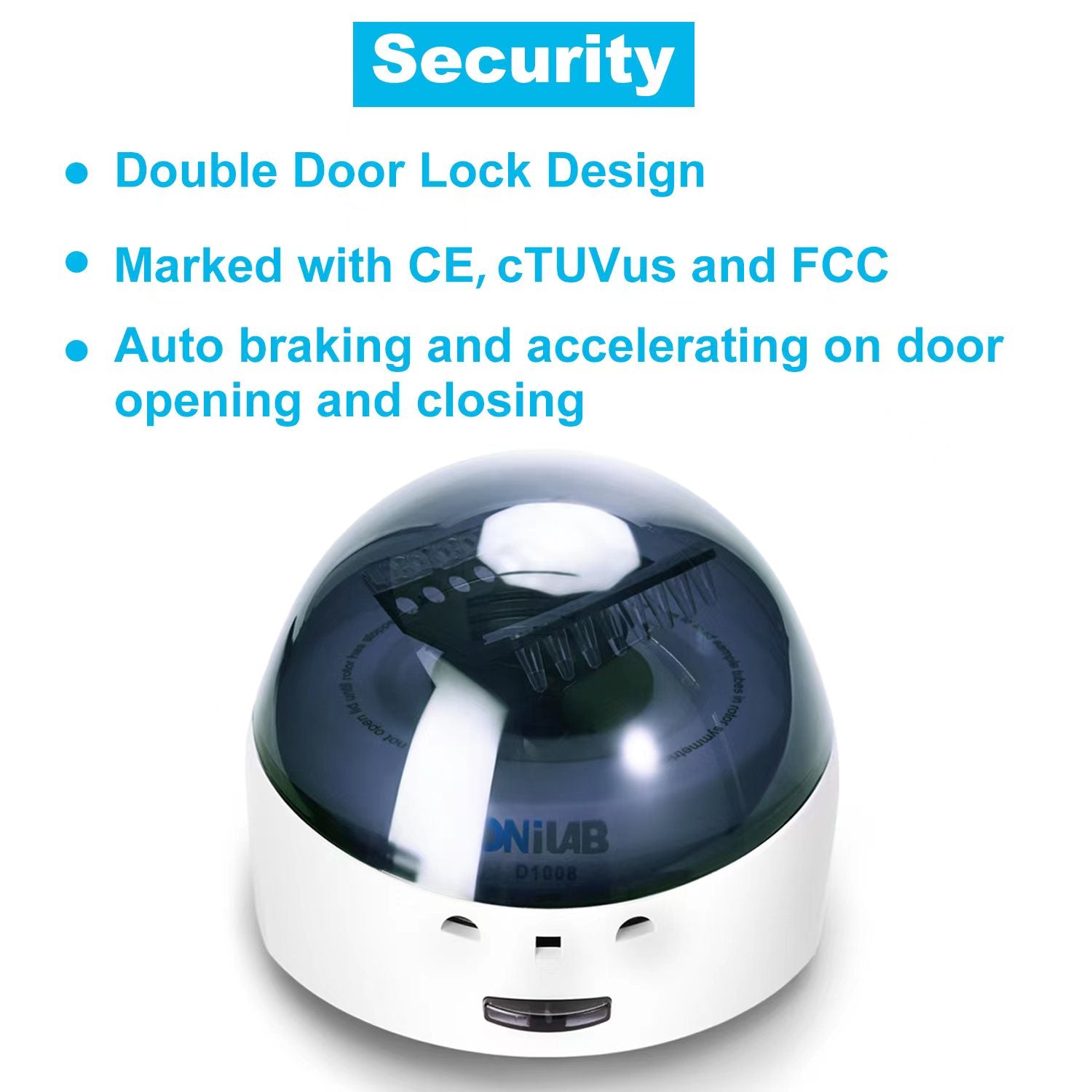 ONiLAB's Scientific Mini Centrifuge 7000RPM, 2680 x g RCF, Lab Benchtop Centrifuge with 2 Rotors for 8 x 0.2/0.5/1.5/2.0ml and 0.2mL×32 PCR Strips, Low Noise≤45dB, 100-240V